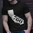 760 Area Code Barstow And Palm Springs California T-Shirt Gifts for Him