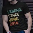 8 Years Old Gifts Legend Since June 2014 8Th Birthday Unisex T-Shirt Gifts for Him