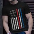 All-American Dad Patriotic Usa Flag Fathers Day Gift Unisex T-Shirt Gifts for Him