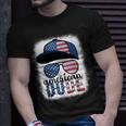American Dude 4Th Of July Usa Flag Glasses American Family Unisex T-Shirt Gifts for Him