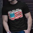 American Funny 4Th Of July Beer Patriotic Usa Flag Pride Unisex T-Shirt Gifts for Him