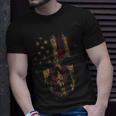 American Skull Flag Patriotic Happy 4Th Of July Unisex T-Shirt Gifts for Him