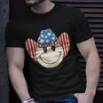 American Smile Face Cowboy Cowgirl 4Th Of July Howdy Rodeo Unisex T-Shirt Gifts for Him