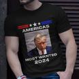 Americas Most Wanted Trump 2024 T-Shirt Gifts for Him