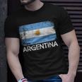 Argentinian Flag Vintage Made In Argentina T-Shirt Gifts for Him