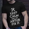 Artur Handyman Birthday Name Personalized Artur Mechanic Unisex T-Shirt Gifts for Him