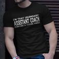 Assistant Coach Job Title Employee Assistant Coach T-Shirt Gifts for Him