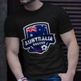 Australia Soccer Team Lover Australian Flag Patriotic Bo T-Shirt Gifts for Him