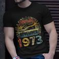 Awesome Since November 1973 Vintage 50Th Birthday Men T-Shirt Gifts for Him