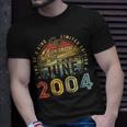 Awesome Since June 2004 Vintage 19Th Birthday Party Retro Unisex T-Shirt Gifts for Him