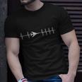 B-1 Lancer Bomber Ecg Heartbeat Airplane T-Shirt Gifts for Him