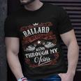 Ballard Blood Runs Through My Veins Family Name Vintage T-Shirt Gifts for Him