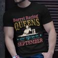 Barrel Racing Birthday Born In April Cowgirl Horse Riding Unisex T-Shirt Gifts for Him