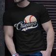 Baseball American Lover Chicago Baseball Unisex T-Shirt Gifts for Him