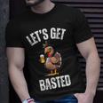 Lets Get Basted Thanksgiving Drinking Turkey Day T-Shirt Gifts for Him