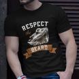 Bearded Dragon Respect The Beard Lizard And Reptile T-Shirt Gifts for Him