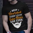 Beer Best Bearded Beer Lovin Saint Bernard Dad Funny Dog Lover Unisex T-Shirt Gifts for Him