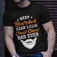 Beer Best Bearded Beer Lovin Shiba Inu Dad Funny Dog Lover Humor Unisex T-Shirt Gifts for Him