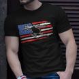 Bell Flight Patriotic Helicopter American Flag Unisex T-Shirt Gifts for Him