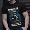 Bennett Name Gift Bennett And A Mad Man In Him V2 Unisex T-Shirt Gifts for Him