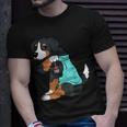 Bernese Mountain Dog I Love Dad Funny Dog Fathers Day Gift For Mens Unisex T-Shirt Gifts for Him