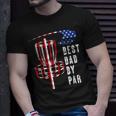 Best Dad By Par Disc Golf Dad 4Th Of July Fathers Day Unisex T-Shirt Gifts for Him