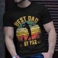 Best Dad By Par Fathers Day Golfing Unisex T-Shirt Gifts for Him