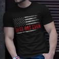 Best Dad Ever Us American Flag Gifts Fathers Day Dad Unisex T-Shirt Gifts for Him