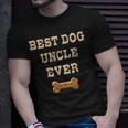 Best Dog Uncle Ever Funny Favorite Uncle Dog Fathers Day Unisex T-Shirt Gifts for Him