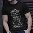 Biker Dad Motorcycle Fathers Day Design For Fathers Unisex T-Shirt Gifts for Him