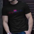 Bisexual Heartbeat - Bi Pride Bisexual Gift Bisexuality Gift Unisex T-Shirt Gifts for Him