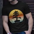 Bonsai Tree Vintage Japanese Bonsai Tree Sun T-Shirt Gifts for Him