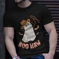 Boohaw Ghost Halloween Cowboy Cowgirl Costume Retro Unisex T-Shirt Gifts for Him
