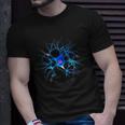 Brain Neuron Fancy Blue Nerve Neurology Neuroscience T-Shirt Gifts for Him