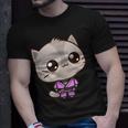 Brazilian Jiu Jitsu Black Belt Combat Sport Cute Kawaii Cat T-Shirt Gifts for Him