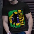 Brazilian Soccer Team Brazil Flag Jersey Football Fans Unisex T-Shirt Gifts for Him