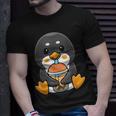Bubble Milk Tea Penguin Cute Penguin Drinking Boba Milk Tea Drinking Funny Designs Funny Gifts Unisex T-Shirt Gifts for Him