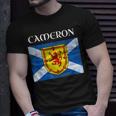 Cameron Scottish Clan Name Gift Scotland Flag Festival Unisex T-Shirt Gifts for Him