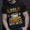 Camping Lover Never Underestimate A Grandpa With An Rv T-Shirt Gifts for Him