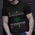 Cannabis Ugly Christmas Sweater T-Shirt Gifts for Him