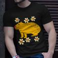 Capybara Flower Lovers Funny Animal Pet Cute Cartoon Comic Unisex T-Shirt Gifts for Him