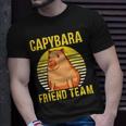 Capybara Friend Team Rodent Capybaras Animal Lover Unisex T-Shirt Gifts for Him
