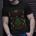 Christmas Cheerleader Cheer Ugly Christmas Sweater Party T-Shirt Gifts for Him