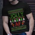Christmas Jolly Af Ugly Sweater Xmas For Vacation T-Shirt Gifts for Him
