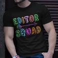 Content Editing Staff Team Yearbook Crew Author Editor Squad T-Shirt Gifts for Him