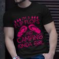 Cool Girl Camping Gift For Women Funny Camper Flip Flop Camp Unisex T-Shirt Gifts for Him