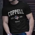 Coppell Texas Tx Vintage American Flag Sports T-Shirt Gifts for Him