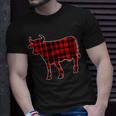 Cow Buffalo Plaid Costume Cow Lover Gift Xmas Unisex T-Shirt Gifts for Him