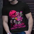 Crush Breast Cancer Skeleton Monster Truck Halloween Boy Kid T-Shirt Gifts for Him