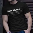 Cute Book Worm Definition | Funny Librarian Book Dragon Unisex T-Shirt Gifts for Him